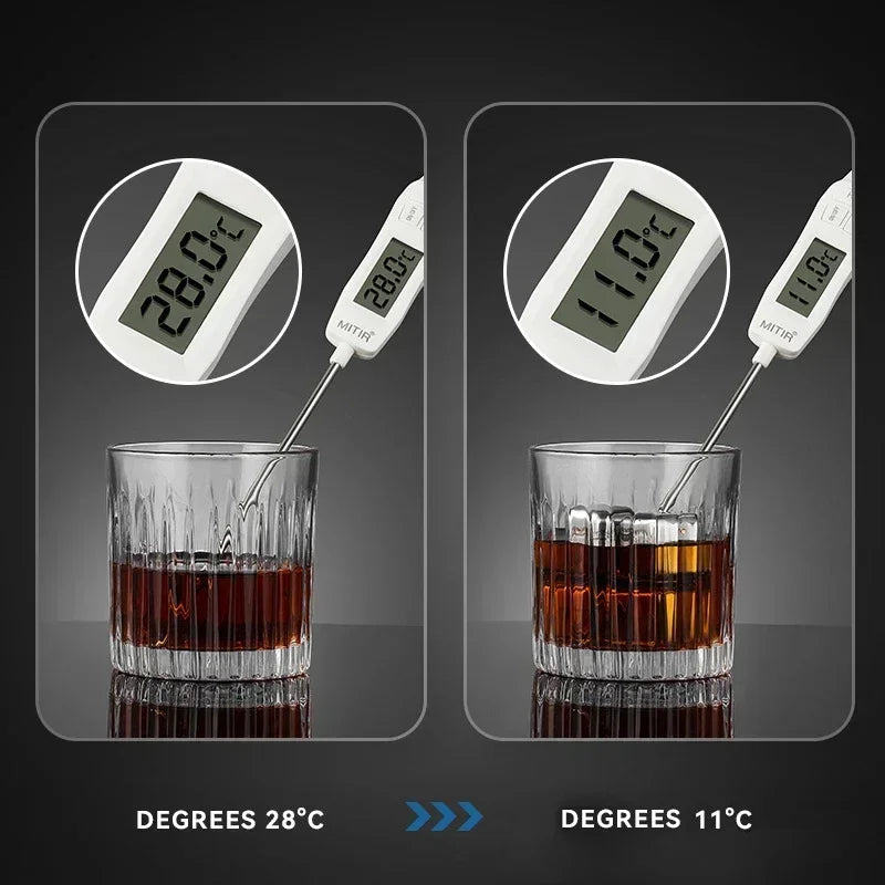 Stainless steel whiskey chilling cubes — product photo 4