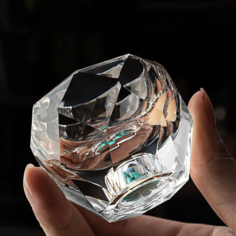 Faceted crystal shot glass — product photo 4