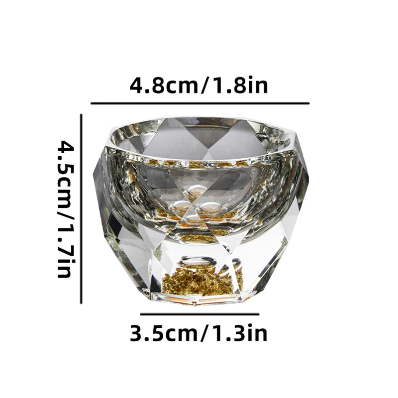 Faceted crystal shot glass — product photo 8